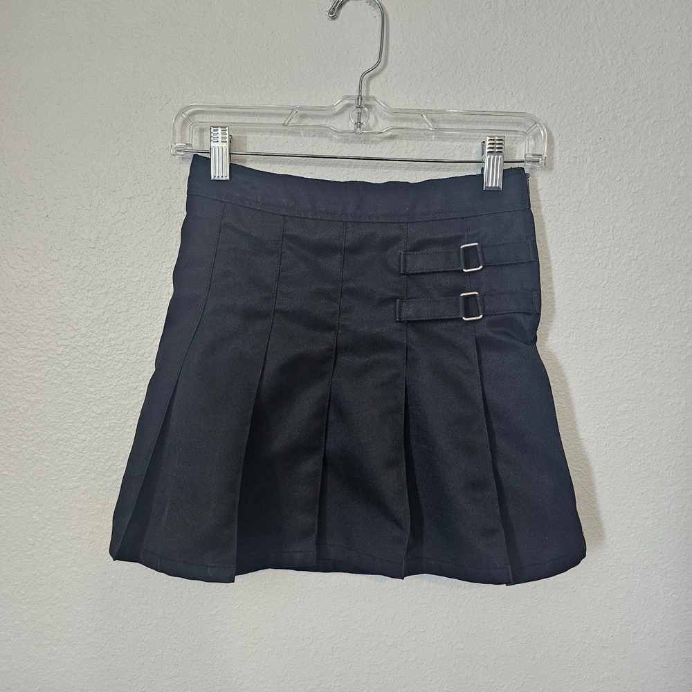 French Toast Girls Black Uniform Skirt with Adjustable Waist Size 8‎